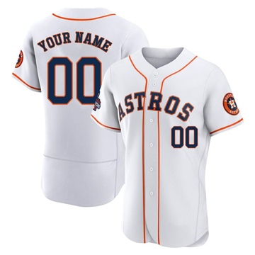 Authentic Custom Men's Houston Astros White 2022 World Series Champions Home Jersey