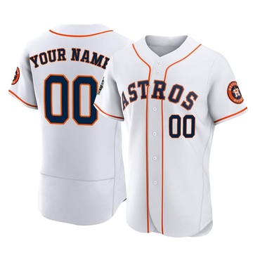 Authentic Custom Men's Houston Astros White 2022 World Series Home Jersey