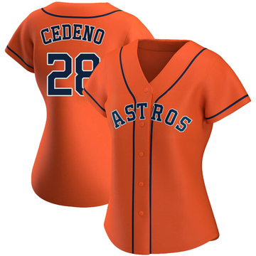 Cesar Cedeno Houston Astros Men's Navy Backer Long Sleeve T-Shirt 