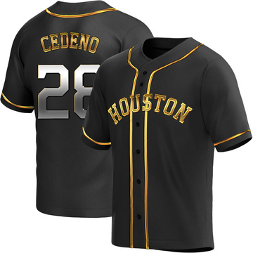 Men's Cesar Cedeno Houston Astros Replica Orange Alternate Jersey