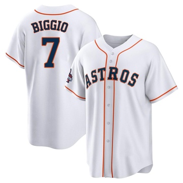 Craig Biggio Houston Astros Home White 2005 World Series Jersey Men's  (S-3XL)