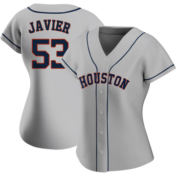 Cristian Javier Houston Astros Men's Backer T-Shirt - Ash