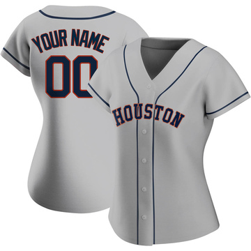 Replica Custom Women's Houston Astros Gray Road 2020 Jersey