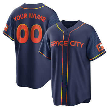 Replica Custom Youth Houston Astros Navy 2022 City Connect Jersey