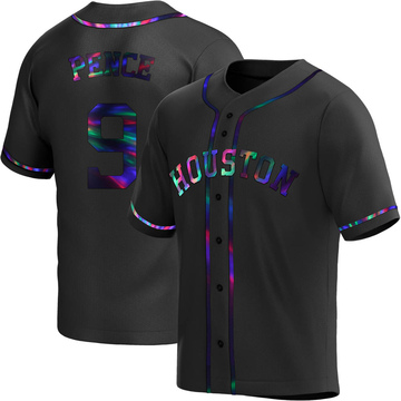 Buy MLB Men's Houston Astros Hunter Pence White/Black Pinstrps