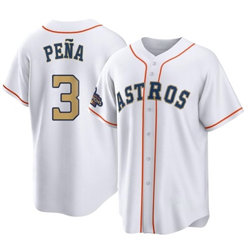 Jeremy Pena Houston Astros Orange Gold Oxy Patch Jersey - All Stitched -  Nebgift