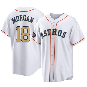 Joe Morgan Houston Astros Women's Backer Slim Fit T-Shirt - Ash