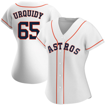 José Urquidy #65 Houston Astros 2023 Season White AOP Baseball Shirt  Fanmade