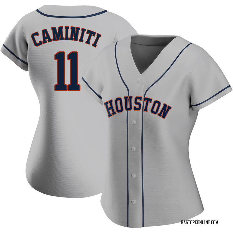 Men's Ken Caminiti Houston Astros Replica Black Golden Alternate Jersey