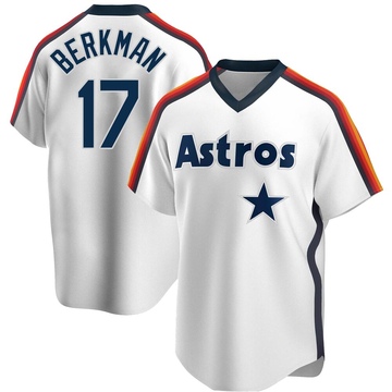 Lance Berkman Houston Astros Men's Navy Backer Long Sleeve T-Shirt 