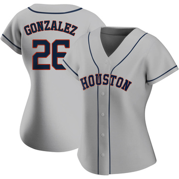 1990-91 Houston Astros Luis Gonzalez #26 Game Issued Cream Jersey