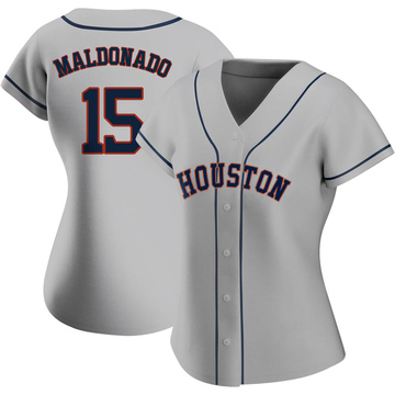 Women's Martin Maldonado Houston Astros Orange Jersey - All Stitched - Vgear