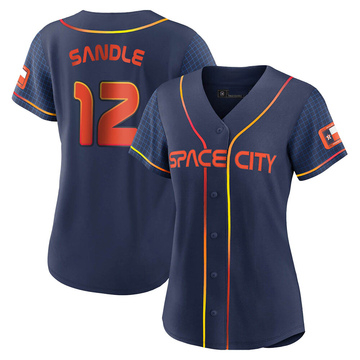 Replica Michael Sandle Women's Houston Astros Navy 2022 City Connect Jersey