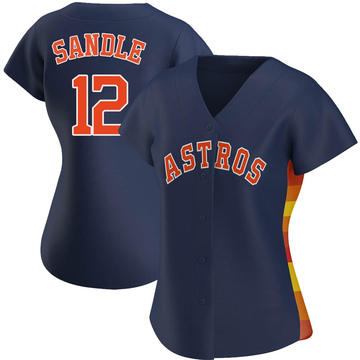 Replica Michael Sandle Women's Houston Astros Navy Alternate Jersey