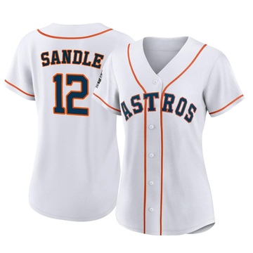 Replica Michael Sandle Women's Houston Astros White 2022 World Series Home Jersey