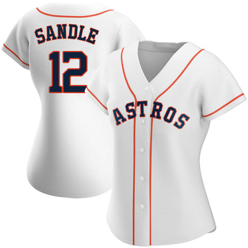 Replica Michael Sandle Women's Houston Astros White Home Jersey