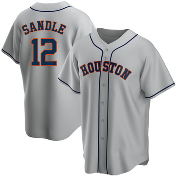 Replica Michael Sandle Youth Houston Astros Gray Road Jersey