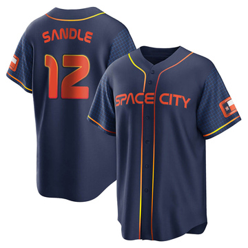 Replica Michael Sandle Youth Houston Astros Navy 2022 City Connect Jersey