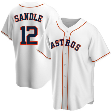 Replica Michael Sandle Youth Houston Astros White Home Jersey