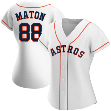 Youth Phil Maton Houston Astros Replica White Home Cooperstown Collection  Jersey