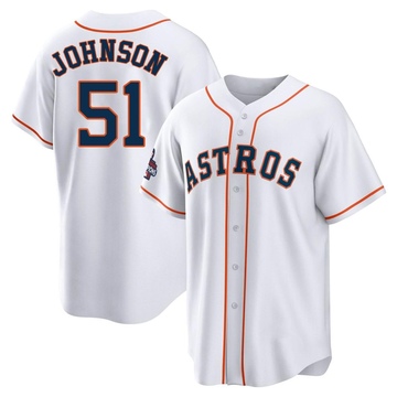 1998 Houston Astros Randy Johnson #51 Authentic Team Spec White Jersey 761