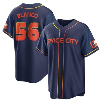 Ronel Blanco Houston Astros Men's Navy Roster Name & Number T-Shirt 