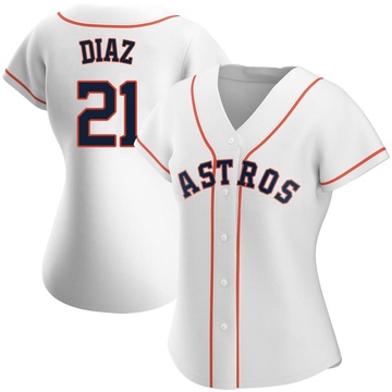 Fanatics (Nike) Yainer Diaz Houston Astros Replica Home Jersey - White, White, 100% POLYESTER, Size 2XL, Rally House