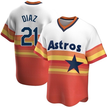 Fanatics (Nike) Yainer Diaz Houston Astros Replica Home Jersey - White, White, 100% POLYESTER, Size 2XL, Rally House