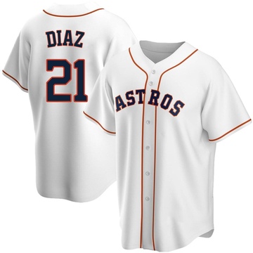 Fanatics (Nike) Yainer Diaz Houston Astros Replica Home Jersey - White, White, 100% POLYESTER, Size 2XL, Rally House